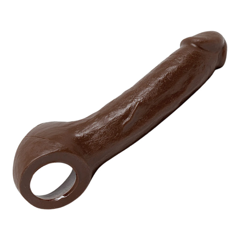 VixSkin Ride On Penishlle aus Silikon - Braun