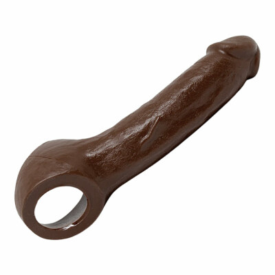 VixSkin Ride On - Gaine en silicone pour pénis - Brun - KissKiss