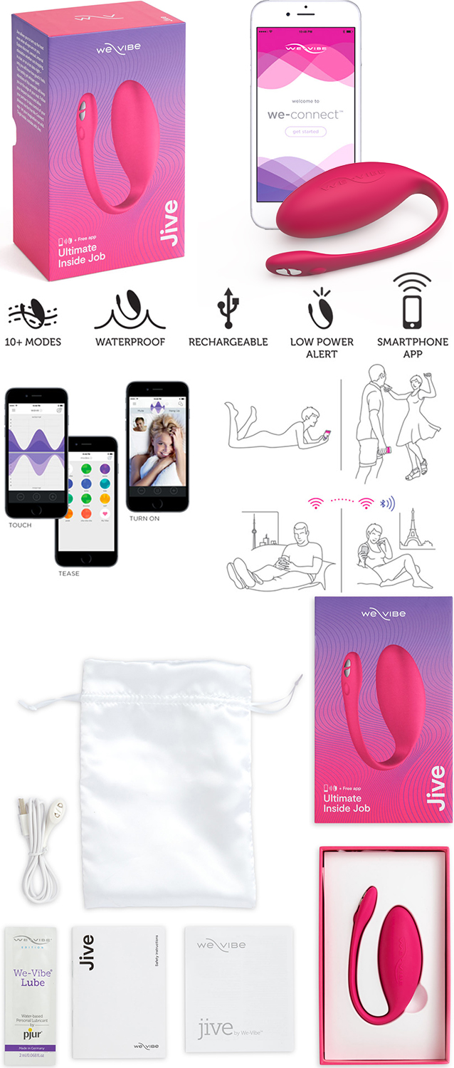 We-Vibe Jive vibrating Egg (iOS/Android) - Pink