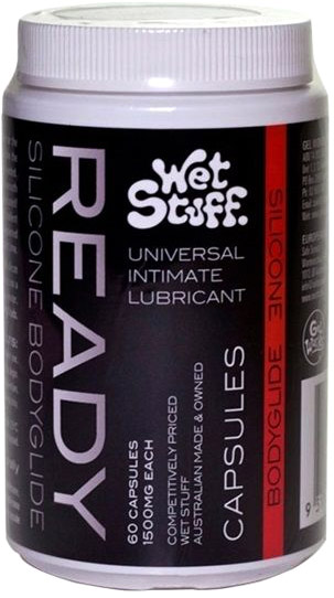 Wet Stuff Ready lubricant capsule - 60 capsules (silicone based)