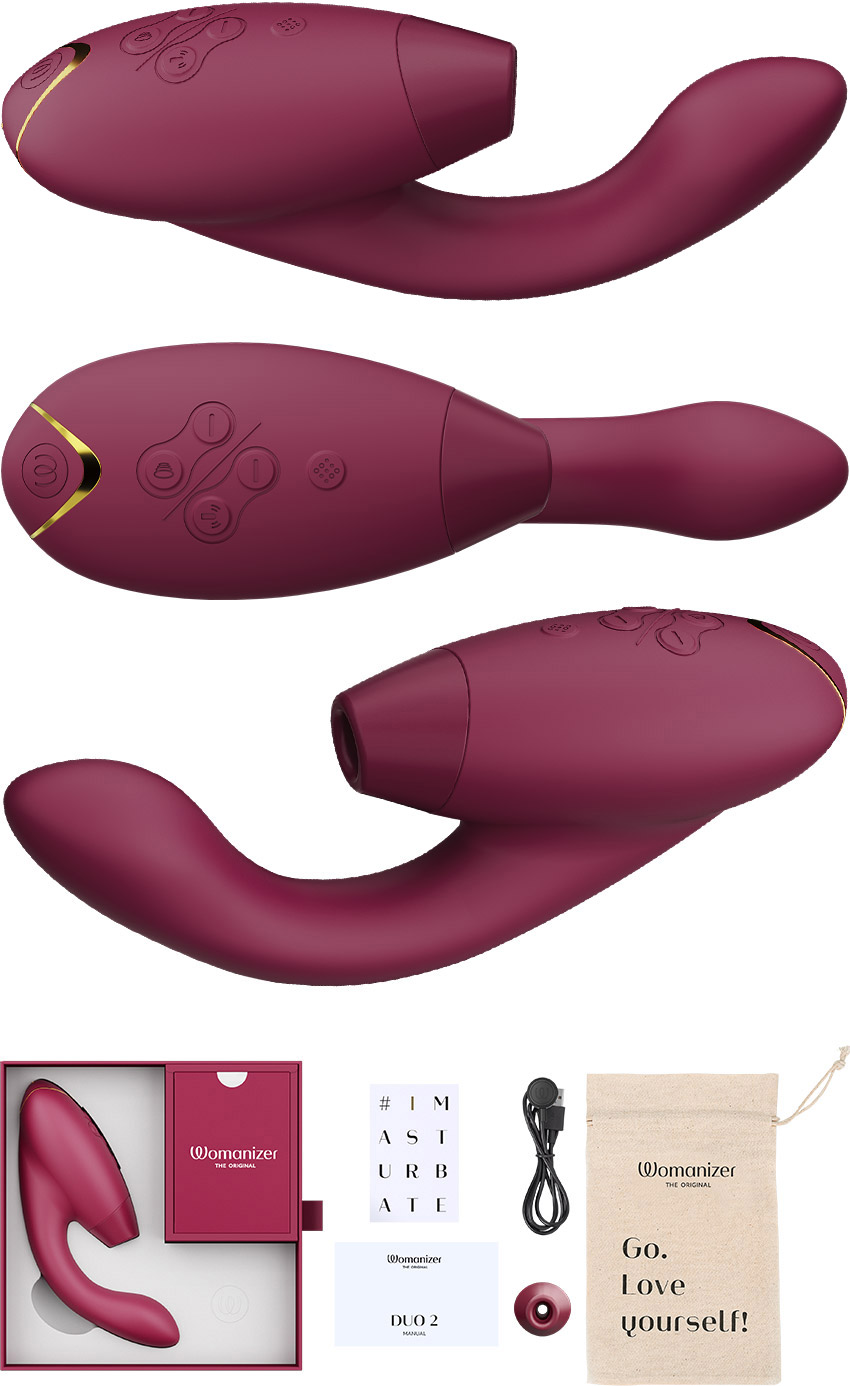 Womanizer DUO 2 (Stimulation clitoridienne et vaginale) - Bordeaux
