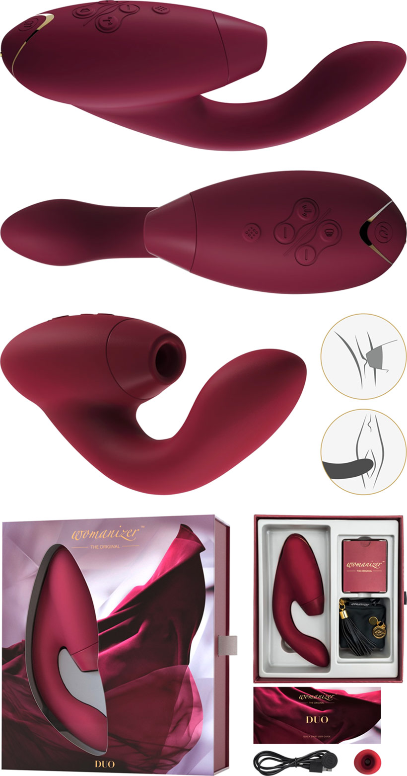 Womanizer DUO (Clitoral and vaginal stimulation) - Burgundy