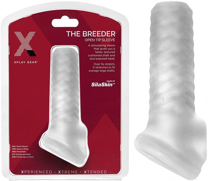 Gaine à pénis XPlay Gear The Breeder - Transparent