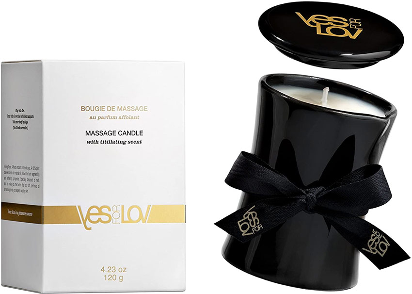 YESforLOV Massage candle with a luscious and aphrodisiac scent