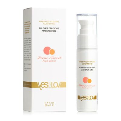 YESforLOV Massage Intégral Gourmand | Pêche & Abricot | 3-en-1