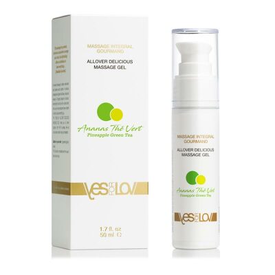 YESforLOV Massage Intégral Gourmand | Ananas Thé Vert | 3-en-1