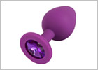 You2Toys Colorful Joy Jewel silicone butt plug - Purple (M)