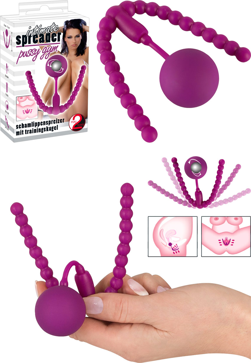 Intimate Spreader Pussy Gym - Dilatatore vaginale con pallina vaginale
